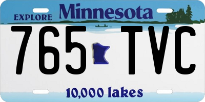 MN license plate 765TVC