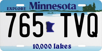 MN license plate 765TVQ