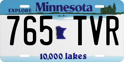 MN license plate 765TVR