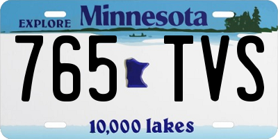 MN license plate 765TVS