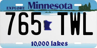 MN license plate 765TWL