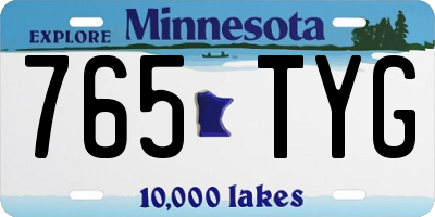 MN license plate 765TYG
