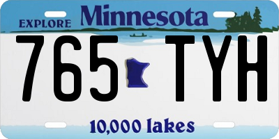 MN license plate 765TYH