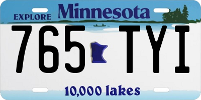 MN license plate 765TYI