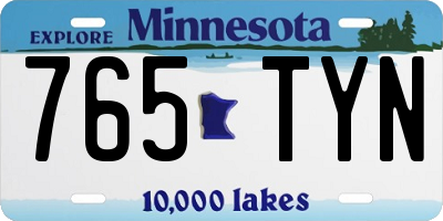 MN license plate 765TYN