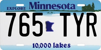 MN license plate 765TYR