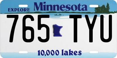 MN license plate 765TYU