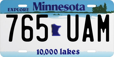 MN license plate 765UAM