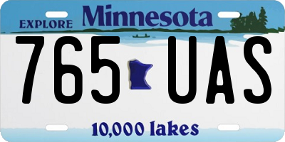 MN license plate 765UAS