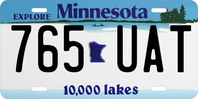 MN license plate 765UAT