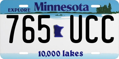MN license plate 765UCC