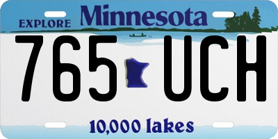 MN license plate 765UCH