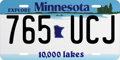 MN license plate 765UCJ