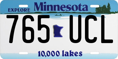 MN license plate 765UCL