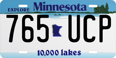 MN license plate 765UCP