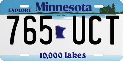 MN license plate 765UCT