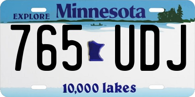 MN license plate 765UDJ