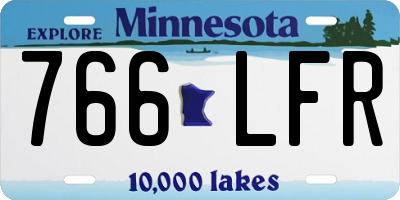MN license plate 766LFR