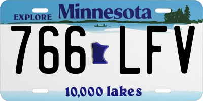 MN license plate 766LFV