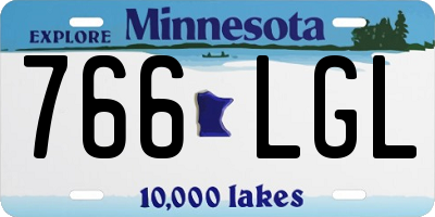 MN license plate 766LGL