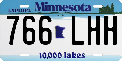 MN license plate 766LHH