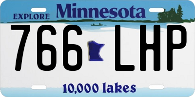 MN license plate 766LHP