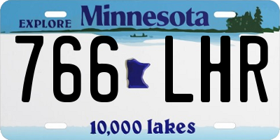 MN license plate 766LHR