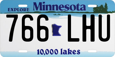 MN license plate 766LHU
