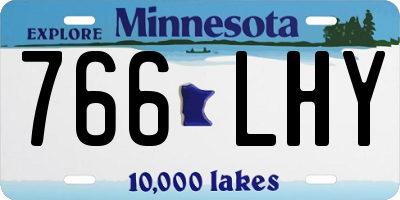 MN license plate 766LHY
