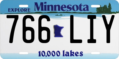 MN license plate 766LIY