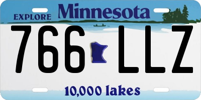 MN license plate 766LLZ