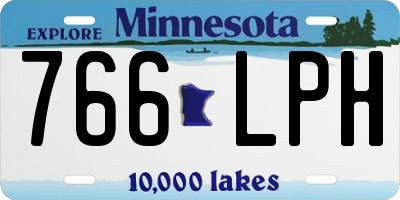 MN license plate 766LPH