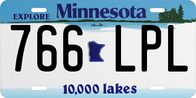 MN license plate 766LPL