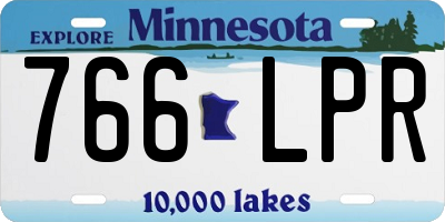MN license plate 766LPR
