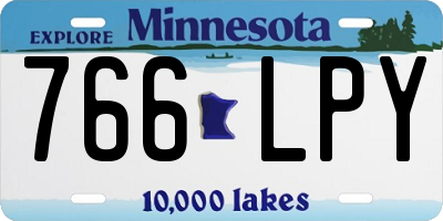 MN license plate 766LPY