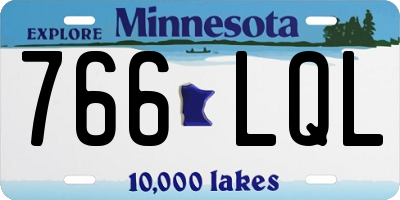 MN license plate 766LQL