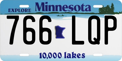 MN license plate 766LQP