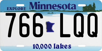 MN license plate 766LQQ