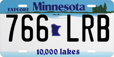 MN license plate 766LRB