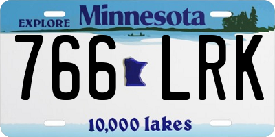 MN license plate 766LRK