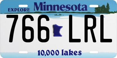 MN license plate 766LRL