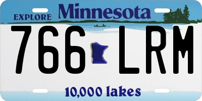 MN license plate 766LRM
