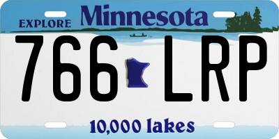 MN license plate 766LRP