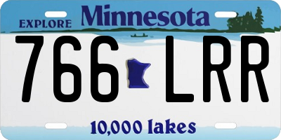 MN license plate 766LRR