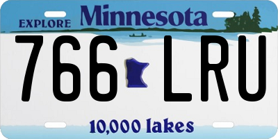 MN license plate 766LRU