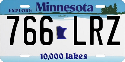 MN license plate 766LRZ