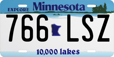 MN license plate 766LSZ