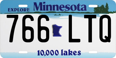 MN license plate 766LTQ
