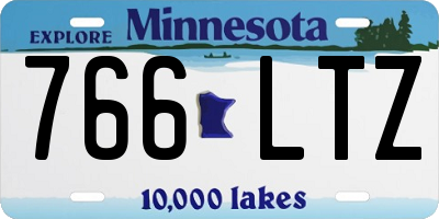MN license plate 766LTZ
