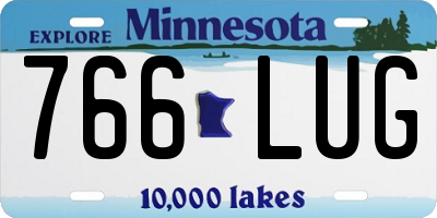 MN license plate 766LUG